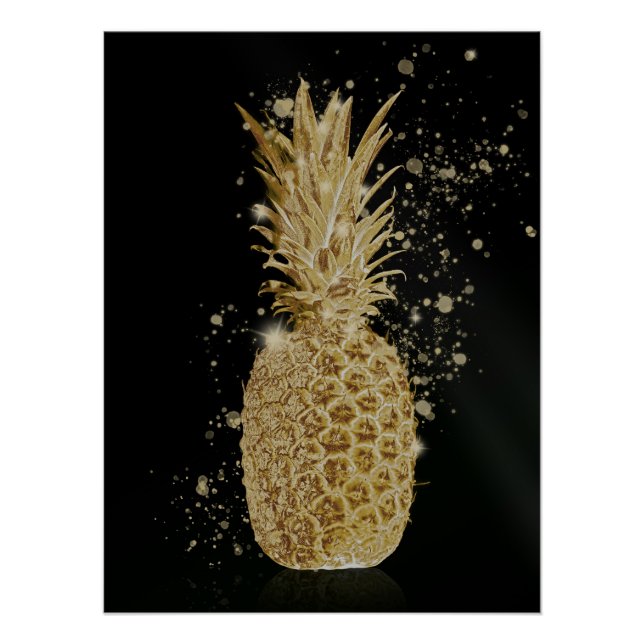 Pôster Golden Ananas (Frente)