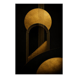 Pôster Golden Ascension Poster