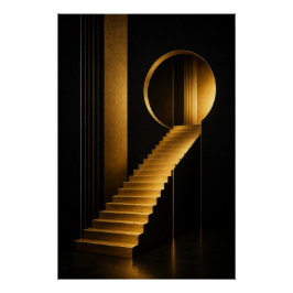 Pôster Golden Ascension Wall Art Poster