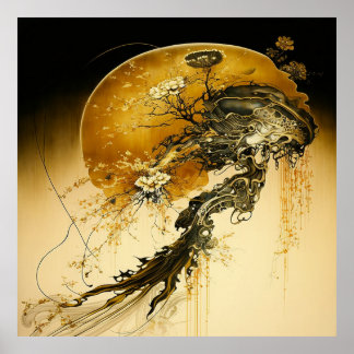 Poster Golden Bonsai Escapes