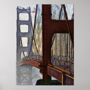 Poster Golden gate bridge - 20x28