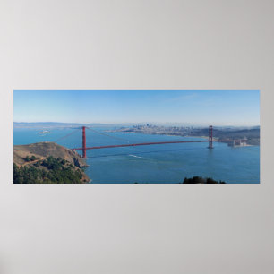 Poster golden gate bridge do panorama das belas