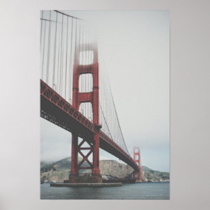Poster Golden gate bridge na névoa