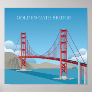 Poster Golden gate bridge   San Francisco