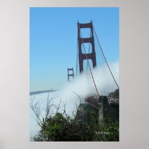 Poster - Golden Gate na névoa