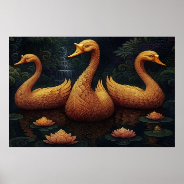 Poster Golden Geese  (Frente)