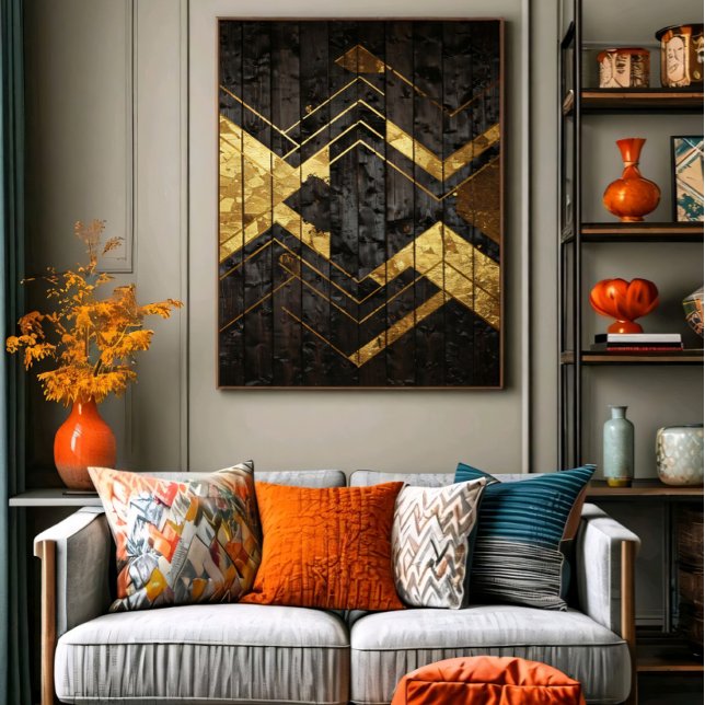 Poster Golden Geometry (Criador carregado)