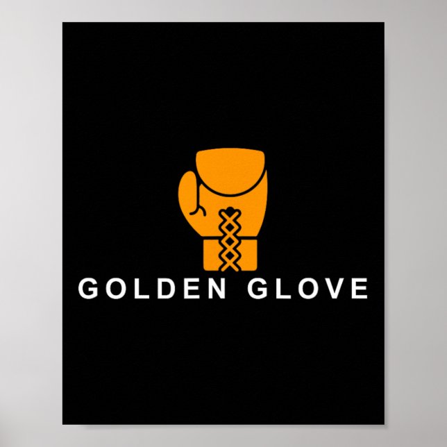 Poster Golden-glove' Boxing Motivation  (Frente)