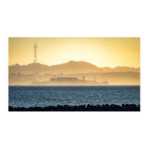 Golden Haze Over Alcatraz