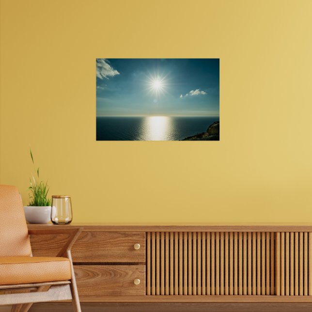 Poster Golden Horizon | Dingli Cliffs Malta Seascape (Sala de Estar 2)