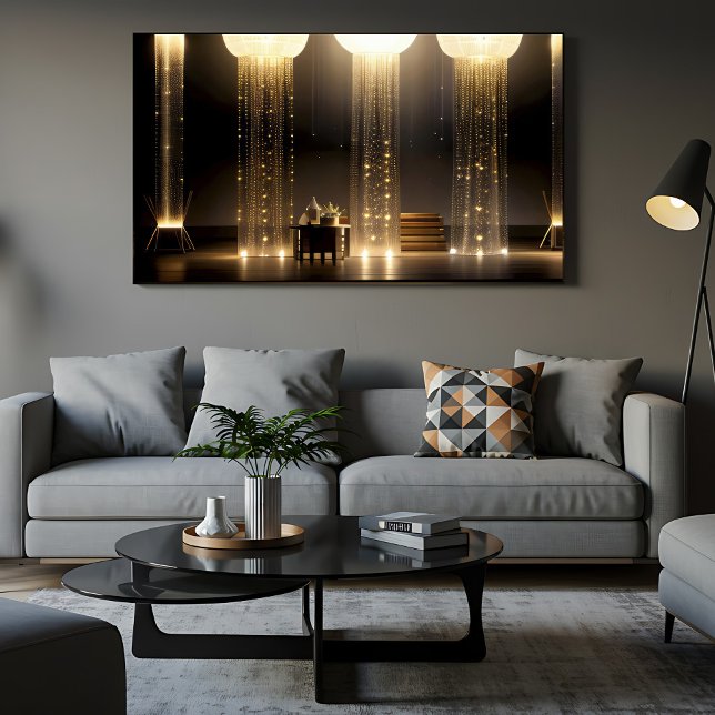 Poster Golden Light Curtain (Criador carregado)