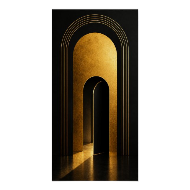 Pôster Golden Portal Wall Art Poster (Frente)