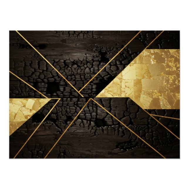 Pôster Golden Rebirth: Elegant Art from Chaos (Frente)