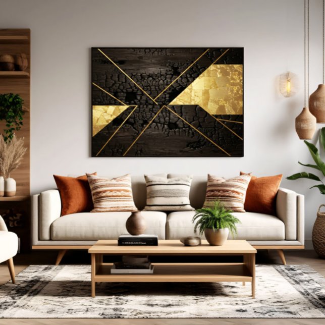 Poster Golden Rebirth: Elegant Art from Chaos (Criador carregado)