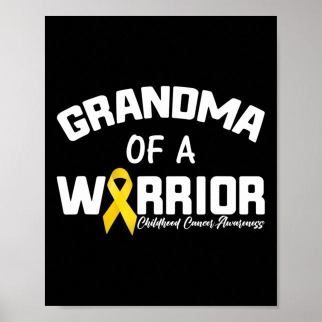 Poster Golden Ribbon And Yellow Ribbon Childhood Cancer A (Frente)