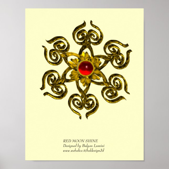 POSTER GOLDEN ROSE RUBY (Frente)