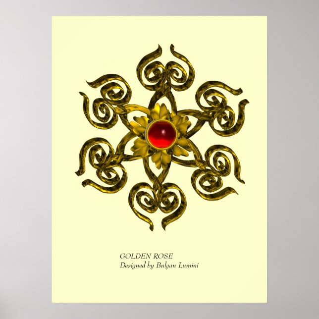 POSTER GOLDEN ROSE RUBY (Frente)