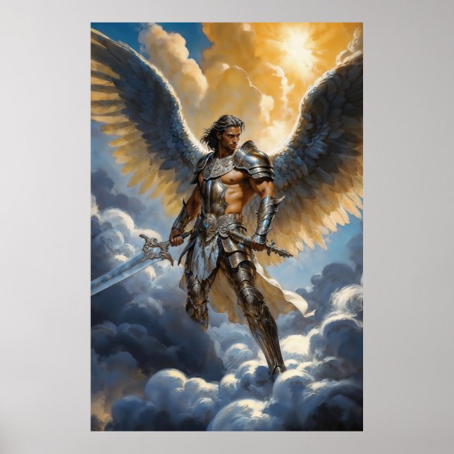 Poster Golden Warrior of Heaven Archangel Michael (Frente)