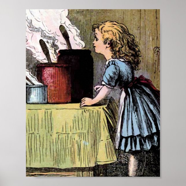 Pôster Goldilocks Encontra a Ilustração Vintage da Comida (Frente)