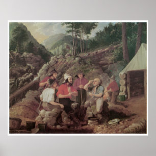 Poster Goldminers, 1858