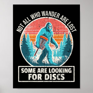 Poster Goleador de Disco Pé Grande Golfe de Disco Sasquat
