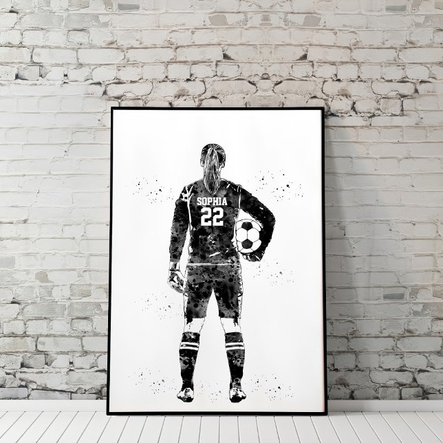 Poster Goleira de Futebol Feminino (Criador carregado)