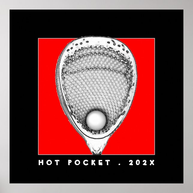 Poster Goleiro de Lacrosse (Frente)