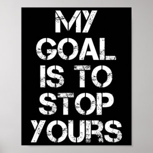 Poster Goleiro Engraçado Futebol Goleiro Futebol Hockey H