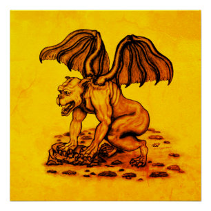 Pôster Golem Gargoyle