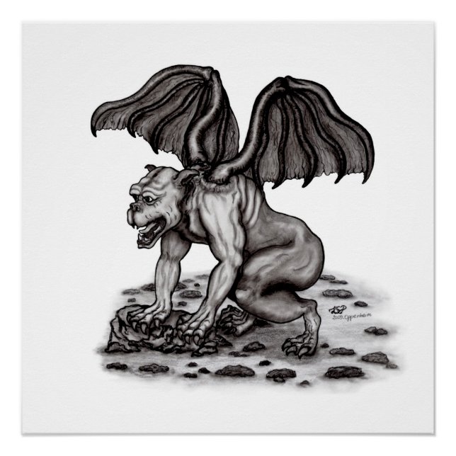 Pôster Golem Gargoyle (Frente)