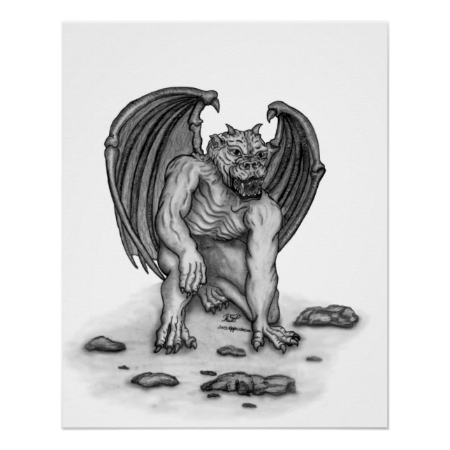 Pôster Golem Gargoyle (Frente)