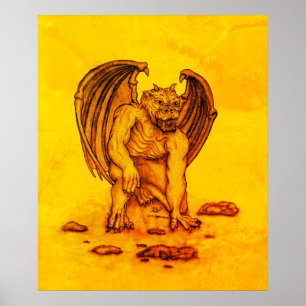 Poster Golem Gargoyle