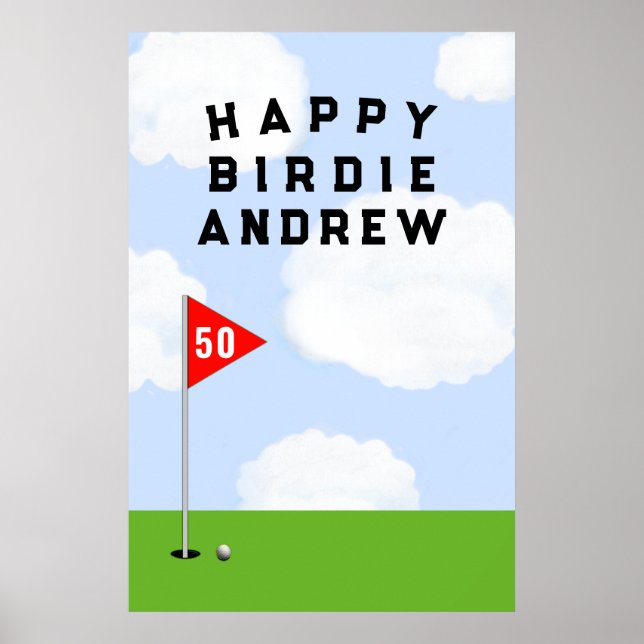 Poster Golf Birthday (Frente)