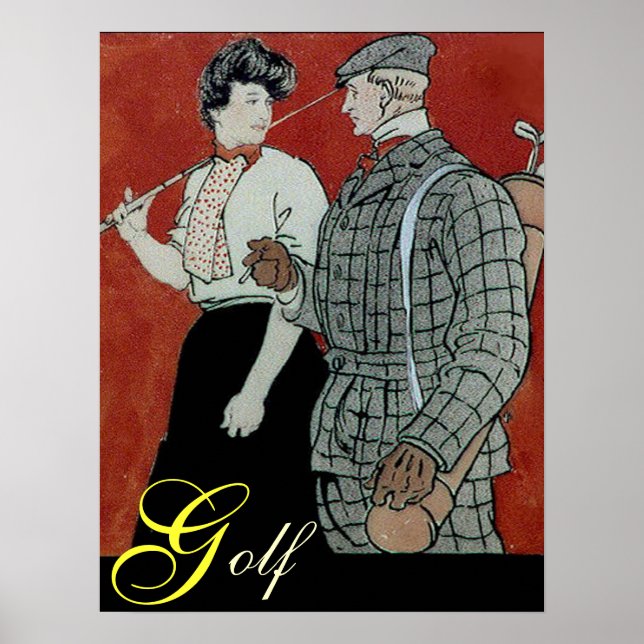Poster Golf Couple Print (Frente)