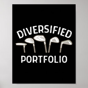 Poster Golf Diversifica Portfolio Life É Cheio De Pimento