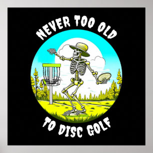 Poster Golf Nunca Muito Antigo para Disco   Descamação do