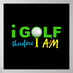 Poster GOLF - personalize!
