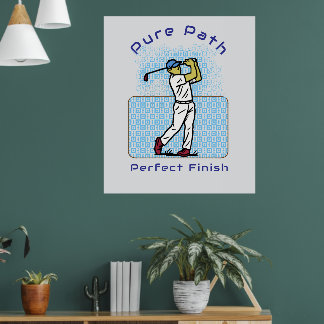 Poster golf player