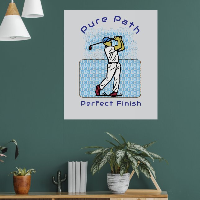 Poster golf player (Sala de Estar 1)