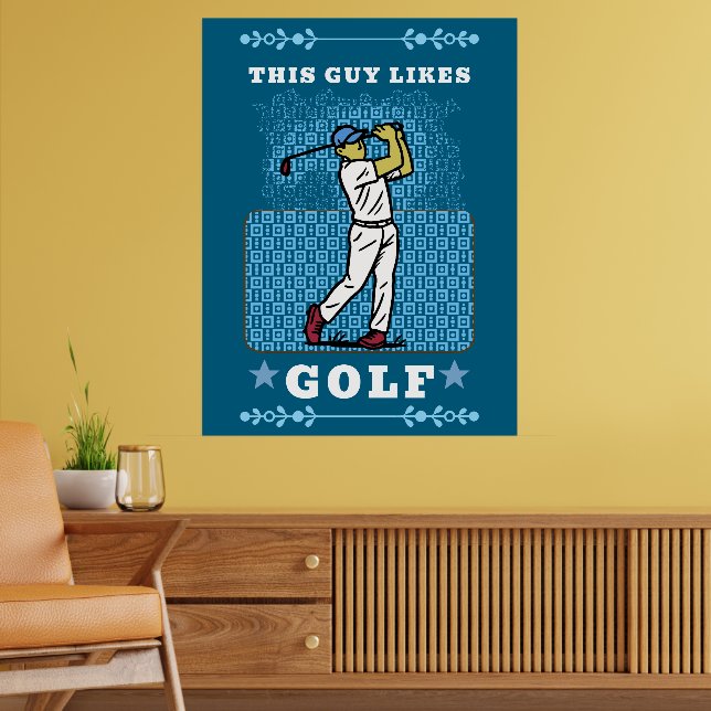 Poster golf player (Sala de Estar 2)
