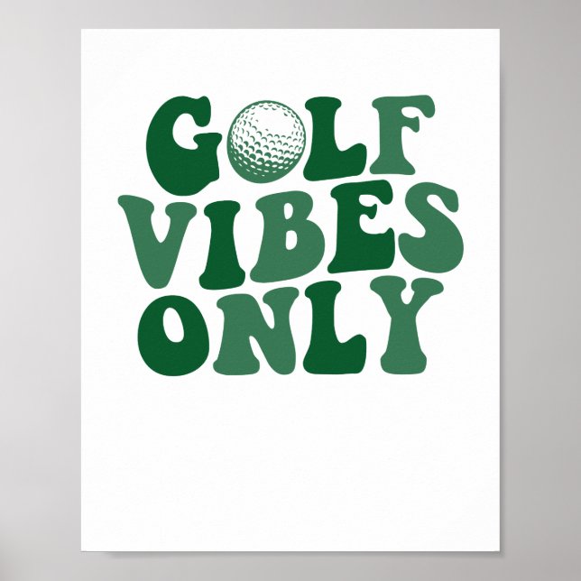 Poster Golf Só Vibes, Golf Lover (Frente)