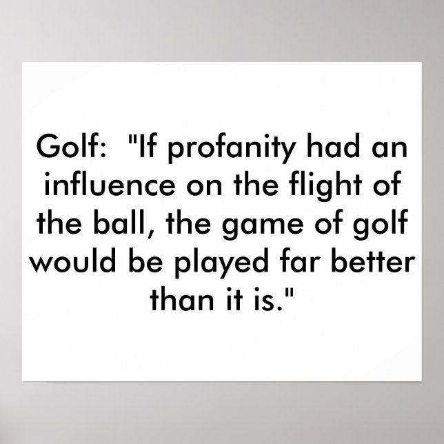 Poster Golfe (Frente)