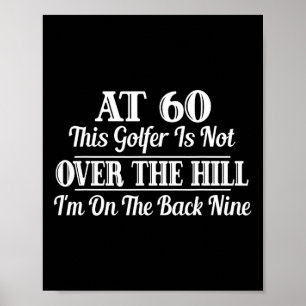 Poster Golfe 60º presente de aniversário Camisa 60º Golfe