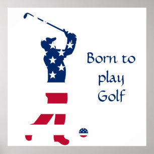 Poster Golfe americano