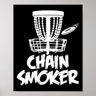 Poster Golfe de Disco de Fumante em Corrente