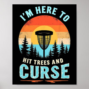 Poster Golfe de Disco Hilário - Humor Retro de Bater na Á