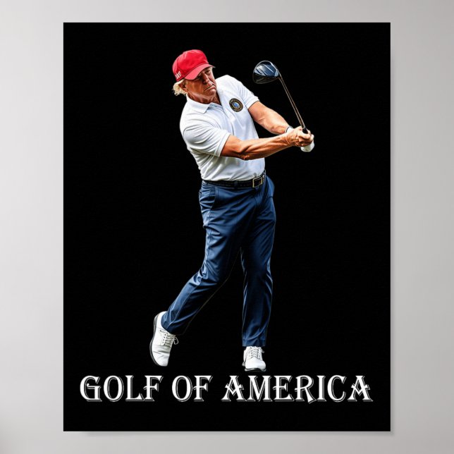 Poster Golfe Divertido da América Donald Trump (Frente)