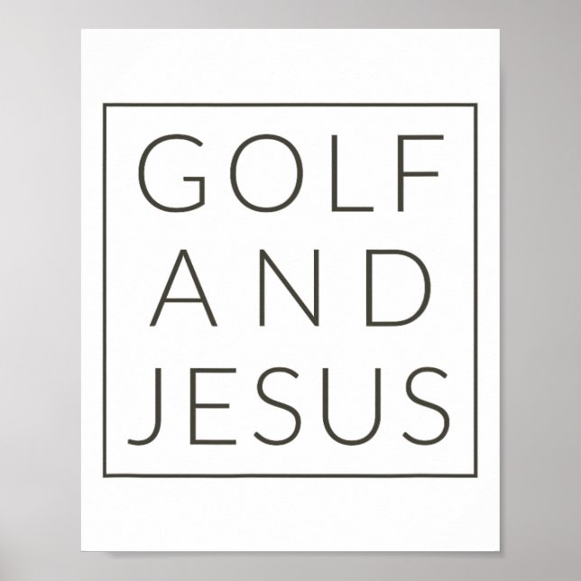 Poster Golfe E Jesus (Frente)