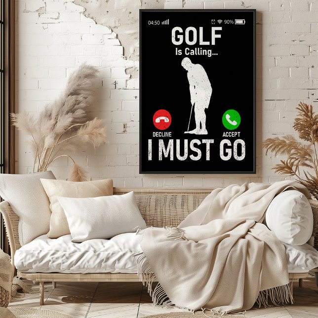 Poster Golfe Está Ligando... Eu Preciso Ir (Criador carregado)