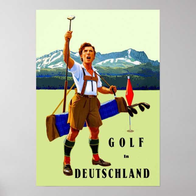 Poster Golfe na Alemanha (Frente)